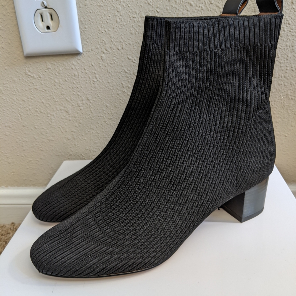 Elmer Stretch Fabric Block Heel Sock Booties